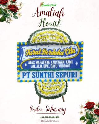 Papan Bunga Duka di Bojong Rawalumbu