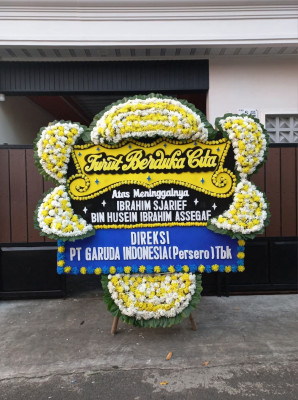 Papan Bunga Duka di Bojong Rawalumbu