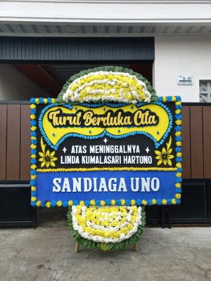 Papan Bunga Duka di Bojong Rawalumbu